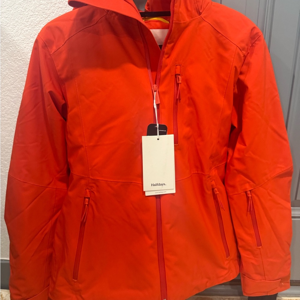 Halfdays Small Lawrence Hooded Ski Jacket in Spritz  New With Tags! never worn!